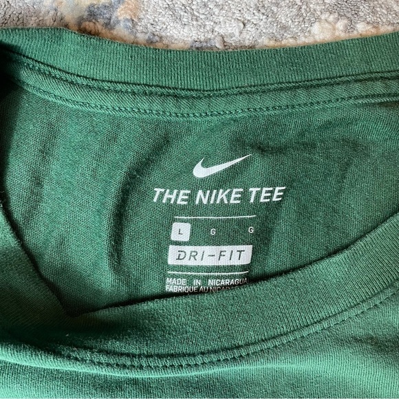 Nike Men's Forest Green Dri-FIT Long Sleeve Tee - Picture 2 of 5